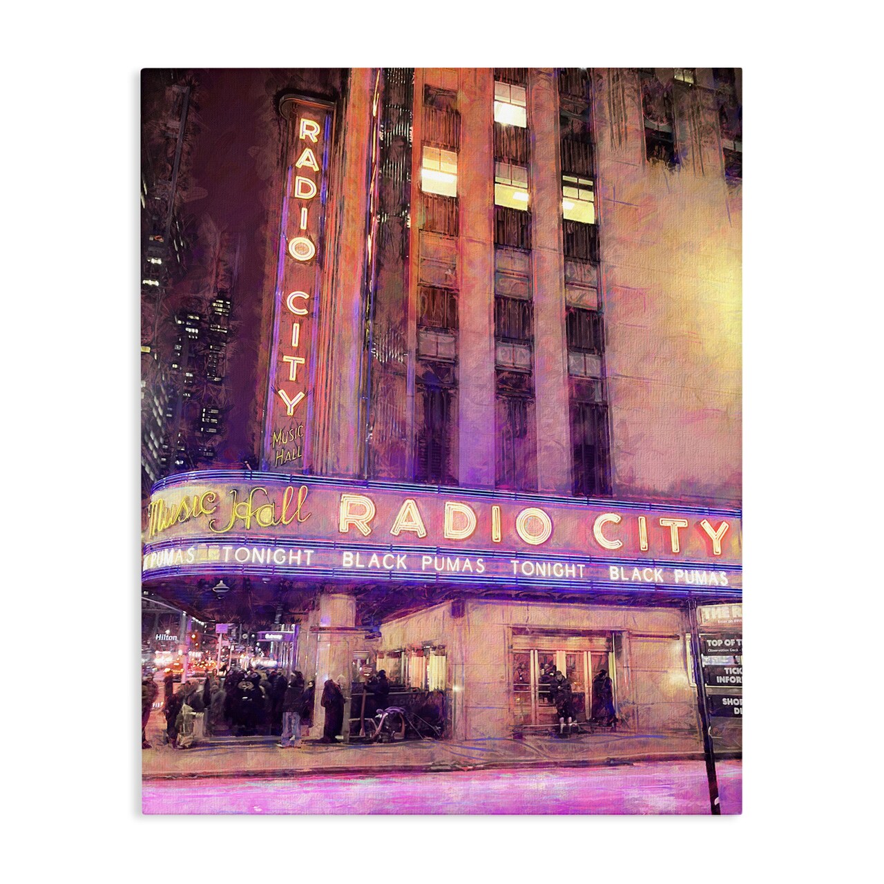 Stupell Industries Radio City Music Hall Canvas, design by Grotto Studios